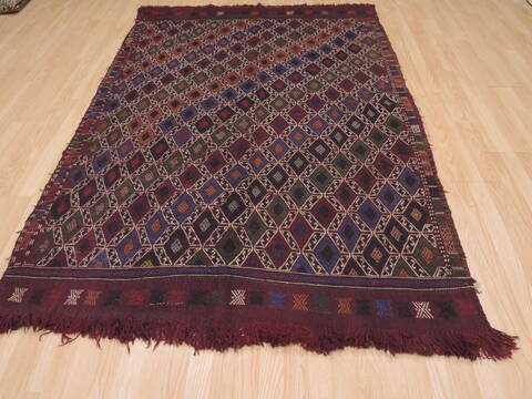 Kilim Red Hand Knotted 52 X 711  Area Rug 100-110261 Image 3
