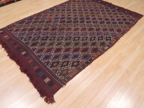 Kilim Red Hand Knotted 52 X 711  Area Rug 100-110261 Image 4
