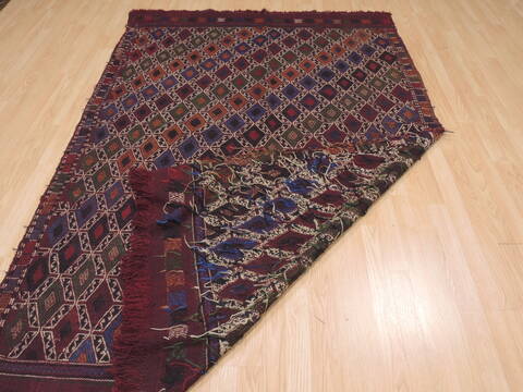 Kilim Red Hand Knotted 52 X 711  Area Rug 100-110261 Image 7