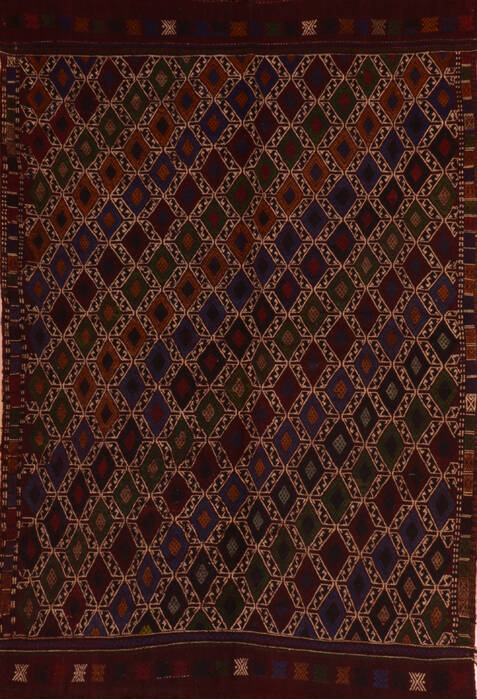 Kilim Red Hand Knotted 52 X 711  Area Rug 100-110261 Image 0