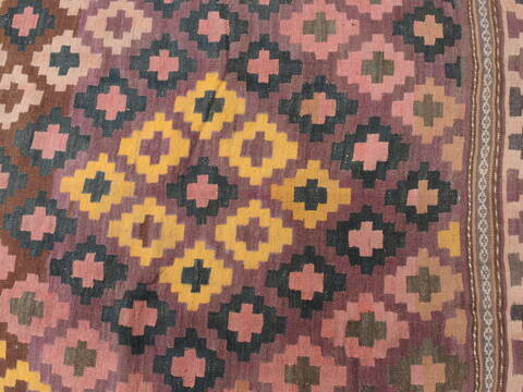 Kilim Brown Flat Woven 69 X 118  Area Rug 100-110265 Image 4
