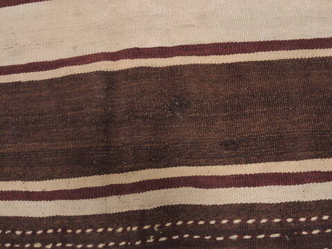 Kilim Brown Runner Flat Woven 46 X 116  Area Rug 100-110267 Image 14