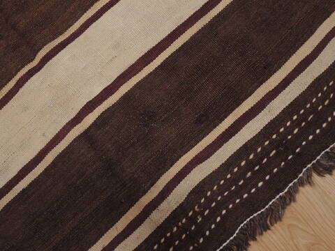 Kilim Brown Runner Flat Woven 46 X 116  Area Rug 100-110267 Image 7