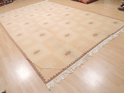 Kilim Beige Flat Woven 80 X 120  Area Rug 100-110269 Image 4
