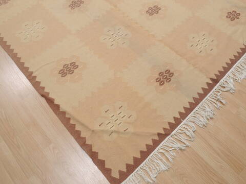 Kilim Beige Flat Woven 80 X 120  Area Rug 100-110269 Image 5