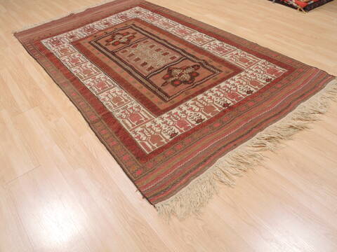 Kilim Red Flat Woven 411 X 86  Area Rug 100-110274 Image 3