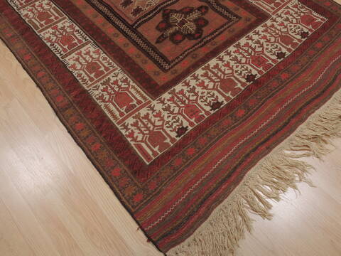 Kilim Red Flat Woven 411 X 86  Area Rug 100-110274 Image 4