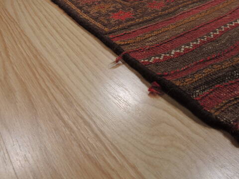 Kilim Red Flat Woven 411 X 86  Area Rug 100-110274 Image 5