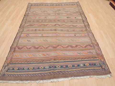 Kilim Beige Flat Woven 49 X 710  Area Rug 100-110277 Image 1