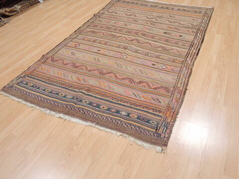Kilim Beige Flat Woven 49 X 710  Area Rug 100-110277 Image 2