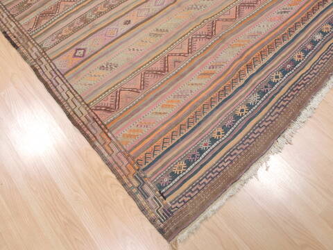 Kilim Beige Flat Woven 49 X 710  Area Rug 100-110277 Image 4