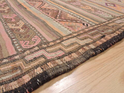 Kilim Beige Flat Woven 49 X 710  Area Rug 100-110277 Image 5
