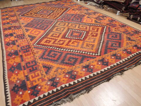 Kilim Red Flat Woven 101 X 162  Area Rug 100-110279 Image 13