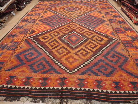 Kilim Red Flat Woven 101 X 162  Area Rug 100-110279 Image 1