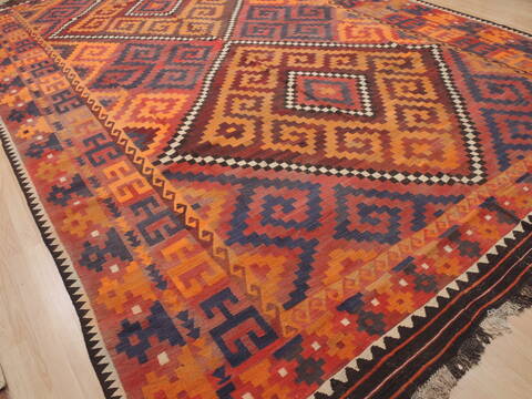 Kilim Red Flat Woven 101 X 162  Area Rug 100-110279 Image 3