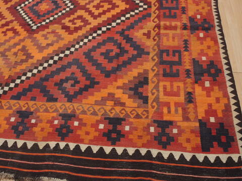 Kilim Red Flat Woven 101 X 162  Area Rug 100-110279 Image 7