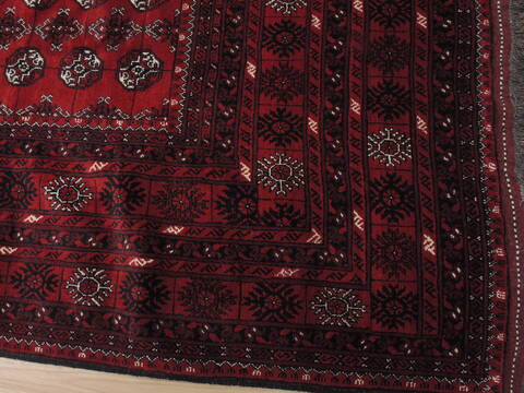 Khan Mohammadi Red Hand Knotted 910 X 127  Area Rug 100-110286 Image 4