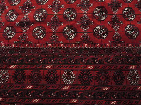 Khan Mohammadi Red Hand Knotted 910 X 127  Area Rug 100-110286 Image 5