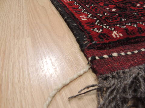Khan Mohammadi Red Hand Knotted 910 X 127  Area Rug 100-110286 Image 7