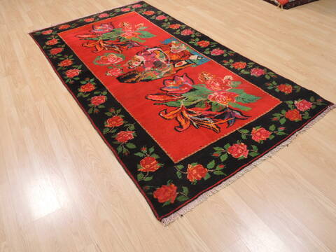 Karabakh Red Hand Knotted 41 X 91  Area Rug 100-110287 Image 3