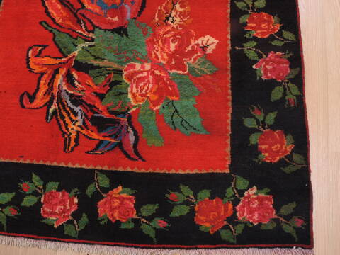 Karabakh Red Hand Knotted 41 X 91  Area Rug 100-110287 Image 5