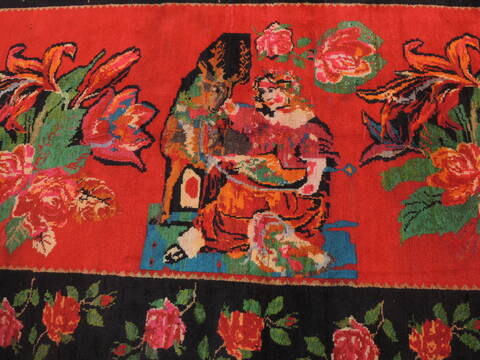 Karabakh Red Hand Knotted 41 X 91  Area Rug 100-110287 Image 6