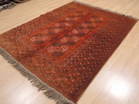 Khan Mohammadi Brown Hand Knotted 59 X 78  Area Rug 100-110290 Image 3