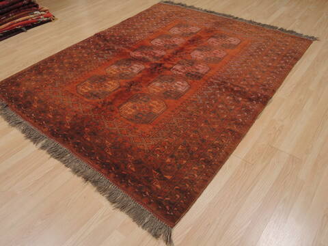Khan Mohammadi Brown Hand Knotted 59 X 78  Area Rug 100-110290 Image 7