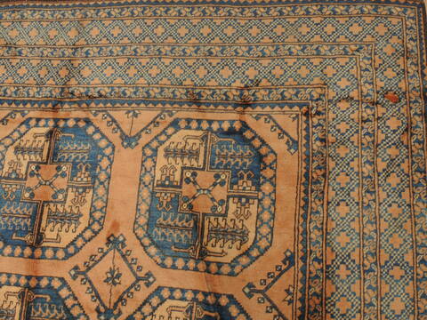 Khan Mohammadi Brown Hand Knotted 109 X 138  Area Rug 100-110294 Image 13