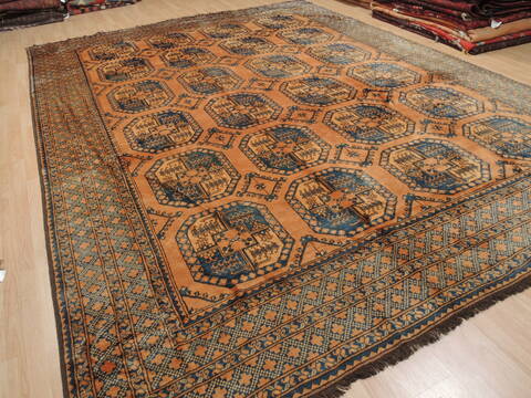 Khan Mohammadi Brown Hand Knotted 109 X 138  Area Rug 100-110294 Image 3