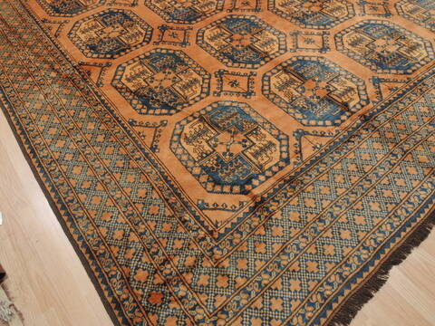 Khan Mohammadi Brown Hand Knotted 109 X 138  Area Rug 100-110294 Image 4