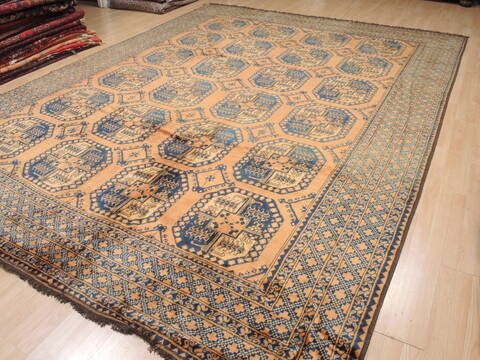 Khan Mohammadi Brown Hand Knotted 109 X 138  Area Rug 100-110294 Image 7
