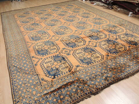 Khan Mohammadi Brown Hand Knotted 109 X 138  Area Rug 100-110294 Image 8