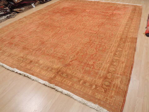 Khan Mohammadi Beige Hand Knotted 100 X 131  Area Rug 100-110296 Image 2