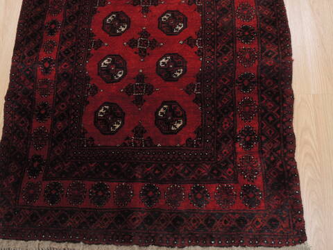 Khan Mohammadi Red Hand Knotted 33 X 63  Area Rug 100-110305 Image 5