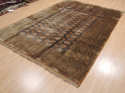 Khan Mohammadi Blue Hand Knotted 69 X 97  Area Rug 100-110309 Image 2