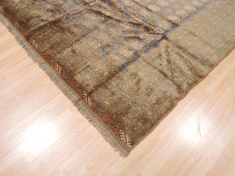 Khan Mohammadi Blue Hand Knotted 69 X 97  Area Rug 100-110309 Image 6