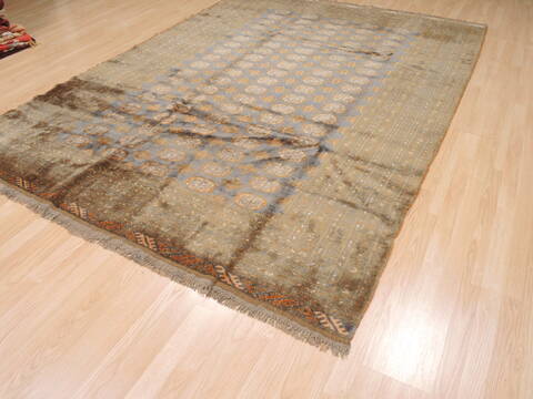 Khan Mohammadi Blue Hand Knotted 69 X 97  Area Rug 100-110309 Image 8
