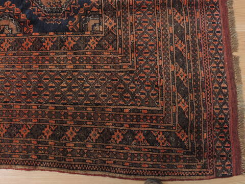 Khan Mohammadi Blue Hand Knotted 69 X 95  Area Rug 100-110311 Image 12