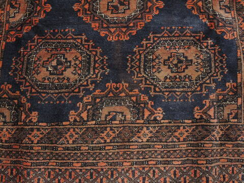Khan Mohammadi Blue Hand Knotted 69 X 95  Area Rug 100-110311 Image 4