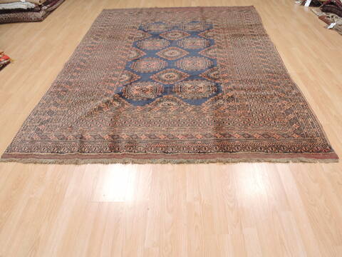 Khan Mohammadi Blue Hand Knotted 69 X 95  Area Rug 100-110311 Image 6