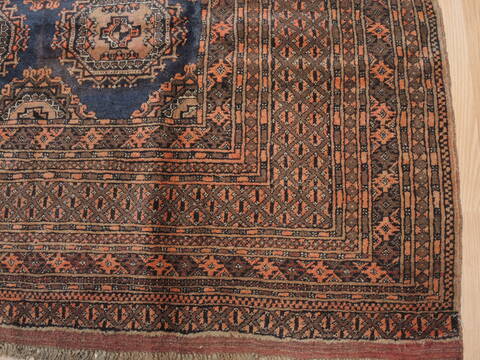 Khan Mohammadi Blue Hand Knotted 69 X 95  Area Rug 100-110311 Image 7