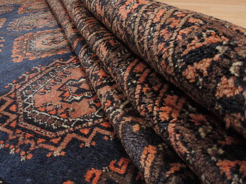 Khan Mohammadi Blue Hand Knotted 69 X 95  Area Rug 100-110311 Image 9