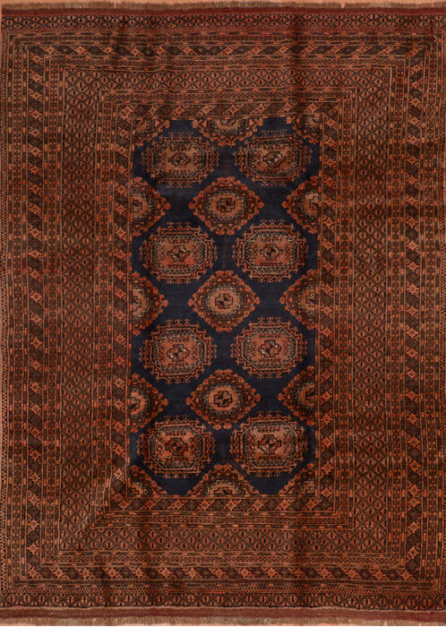 Khan Mohammadi Blue Hand Knotted 69 X 95  Area Rug 100-110311 Image 0