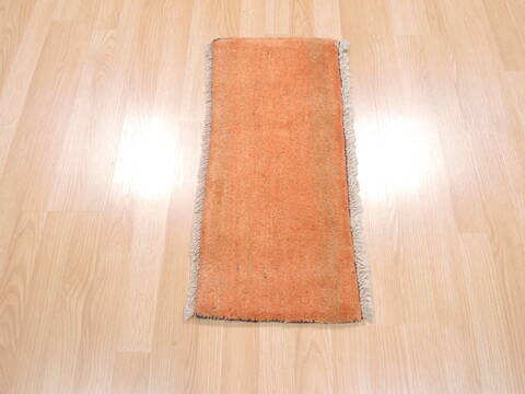 Gabbeh Orange Hand Knotted 10 X 23  Area Rug 100-110315 Image 1