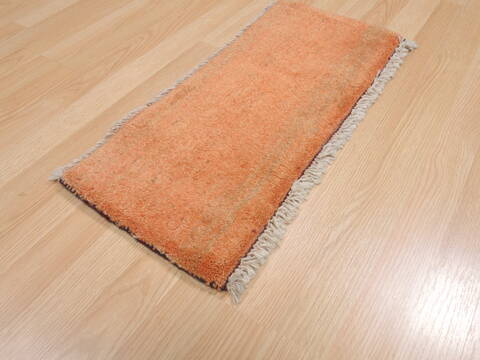 Gabbeh Orange Hand Knotted 10 X 23  Area Rug 100-110315 Image 2