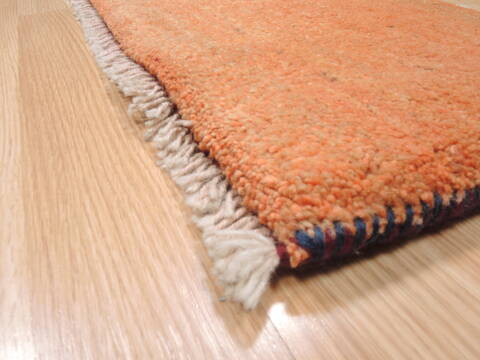 Gabbeh Orange Hand Knotted 10 X 23  Area Rug 100-110315 Image 5