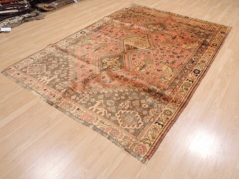 Khan Mohammadi Beige Hand Knotted 60 X 88  Area Rug 100-110321 Image 1