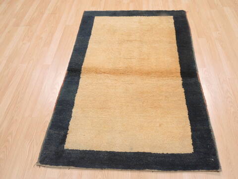 Gabbeh Beige Hand Knotted 32 X 411  Area Rug 100-110335 Image 1