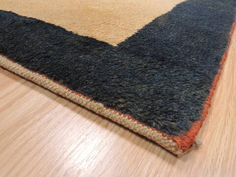 Gabbeh Beige Hand Knotted 32 X 411  Area Rug 100-110335 Image 7